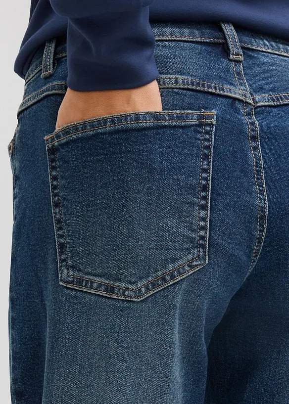 Jean large taille mi-haute, long, bonprix