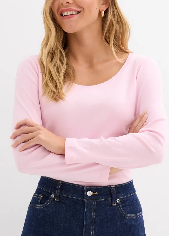 Jean droit loose taille mi-haute, long, bonprix