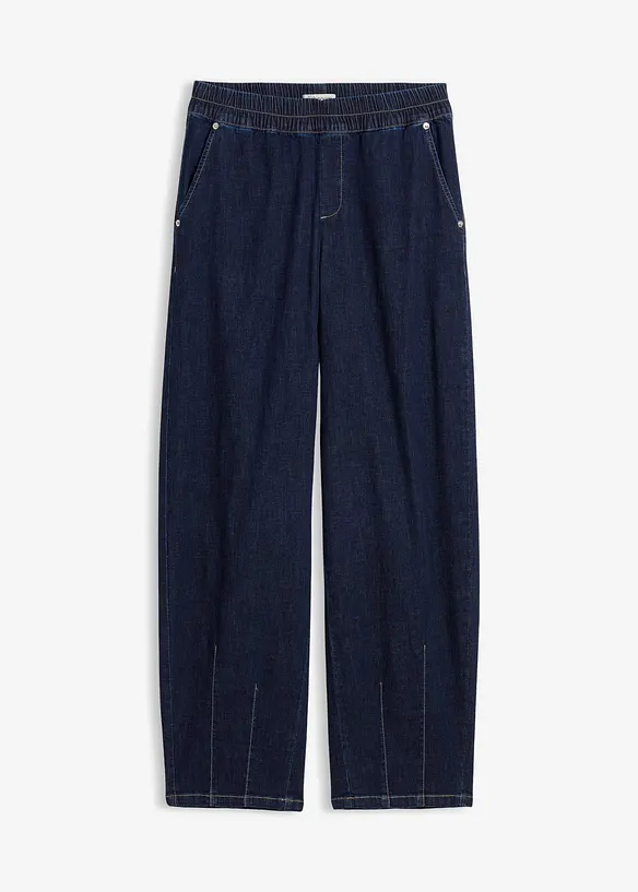 Barrel-Jeans Mid Waist, Bequembund, bonprix