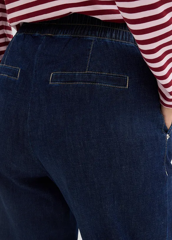 Barrel-Jeans Mid Waist, Bequembund, bonprix