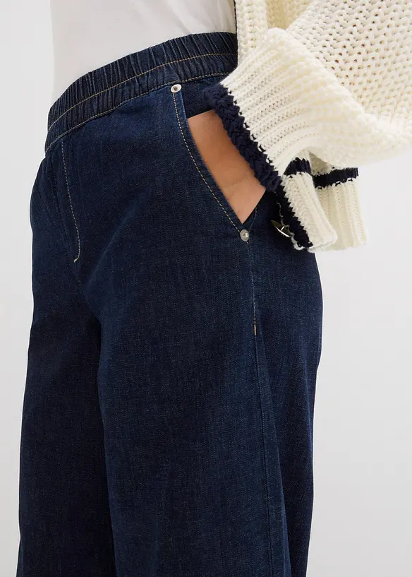 Barrel-Jeans Mid Waist, Bequembund, bonprix