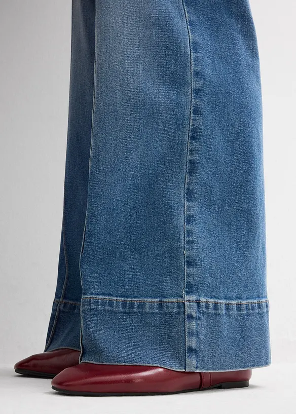 Jean large taille mi-haute, long, bonprix