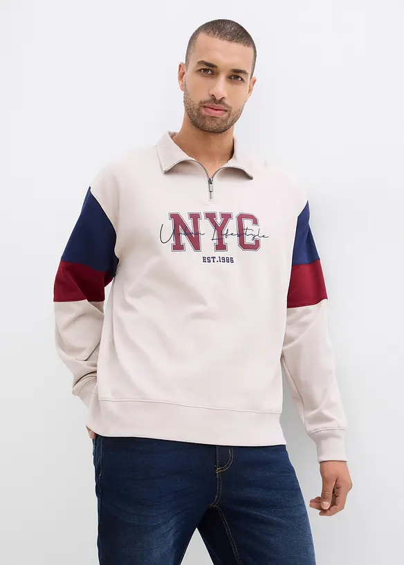 Sweatshirt aus reiner Bio-Baumwolle, Loose Fit, bonprix