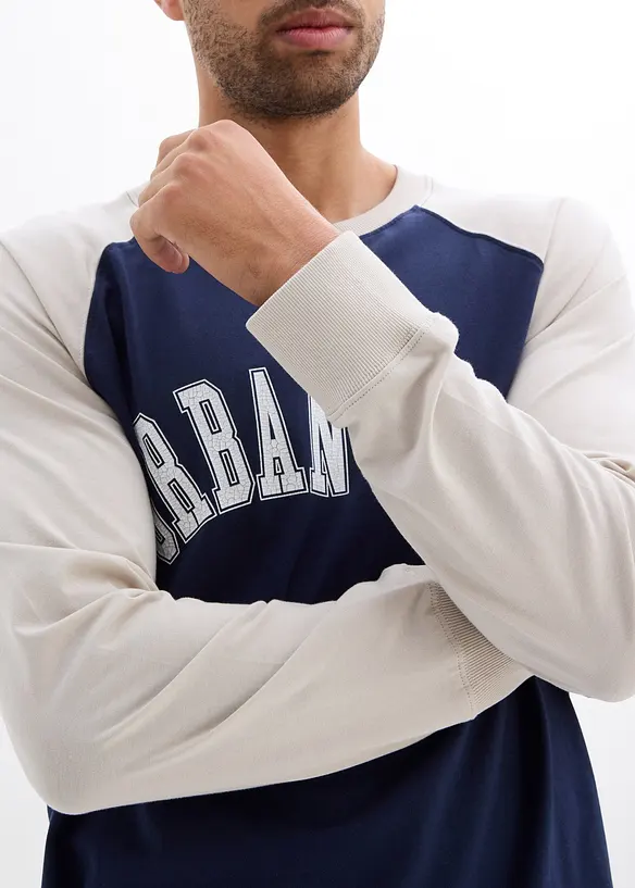 Langarmshirt aus reiner Bio-Baumwolle, bonprix