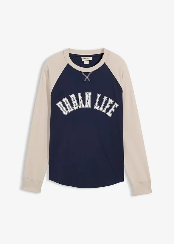 Langarmshirt aus reiner Bio-Baumwolle, bonprix