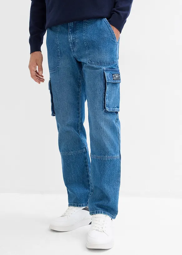 Relaxed-Fit-Jeans, Straight, bonprix