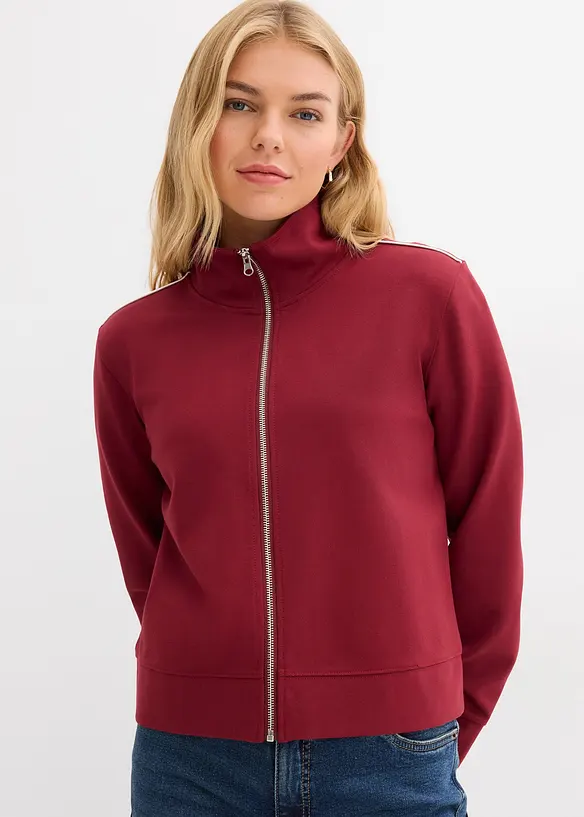 Sweat zipp&eacute; en Punto di Roma confortable, bonprix