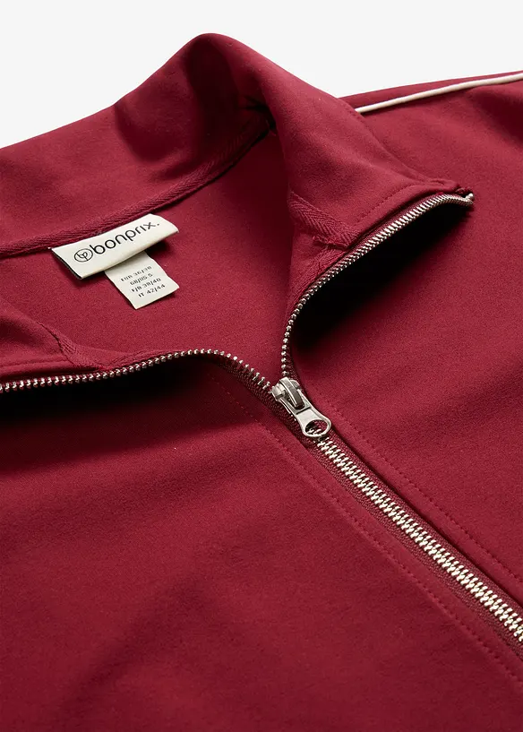 Sweat zipp&eacute; en Punto di Roma confortable, bonprix