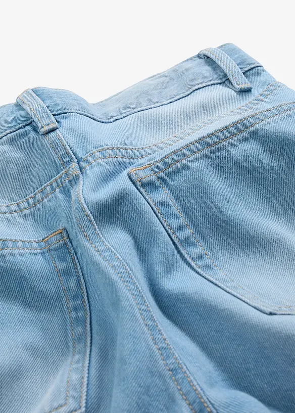Jean baggy &agrave; taille r&eacute;glable, droit, bonprix