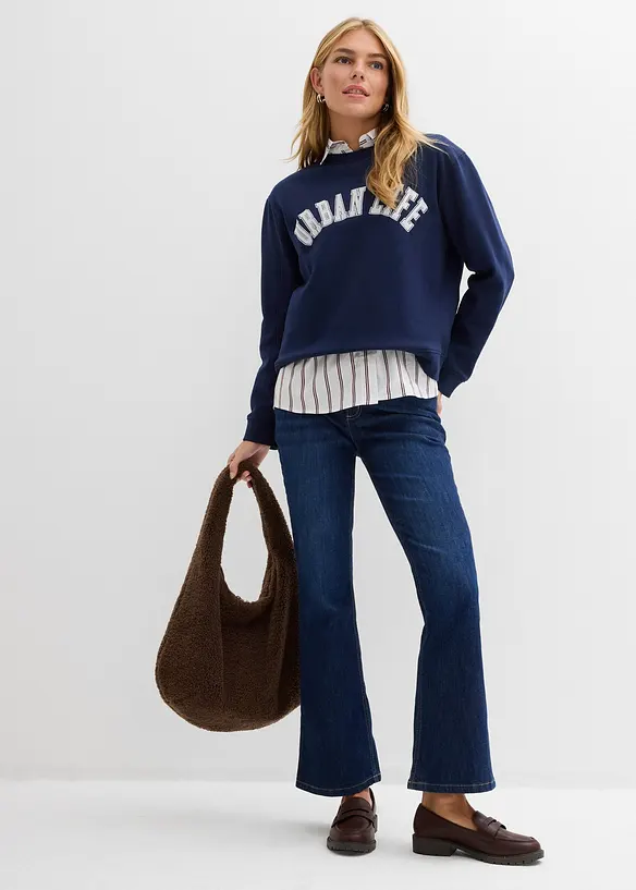 Sweat oversize 100% coton, bonprix