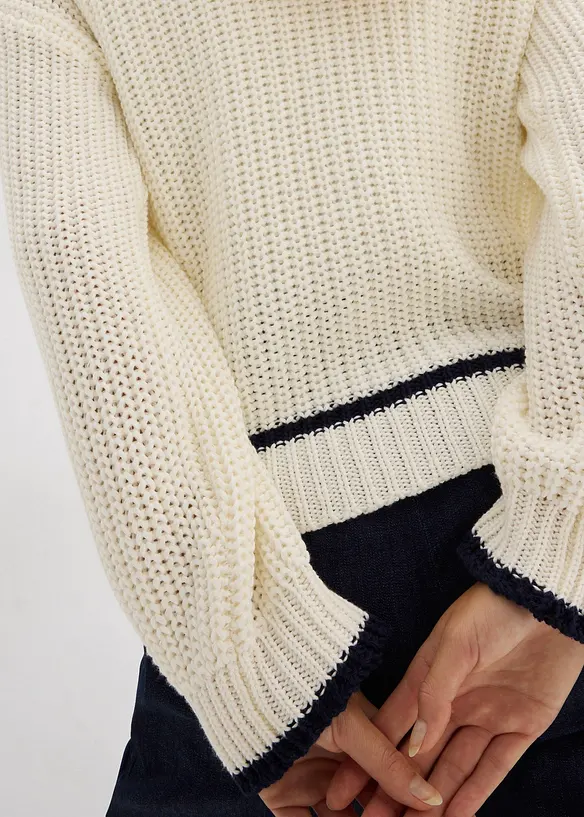 Grobstrick Cardigan aus Baumwoll-Mix, bonprix