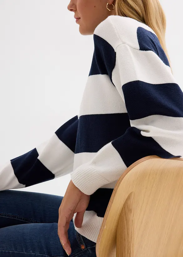 Oversize-Pullover aus softem Viskose-Mix, bonprix