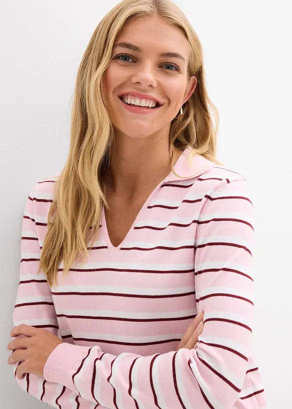 Pull &agrave; col polo, bonprix