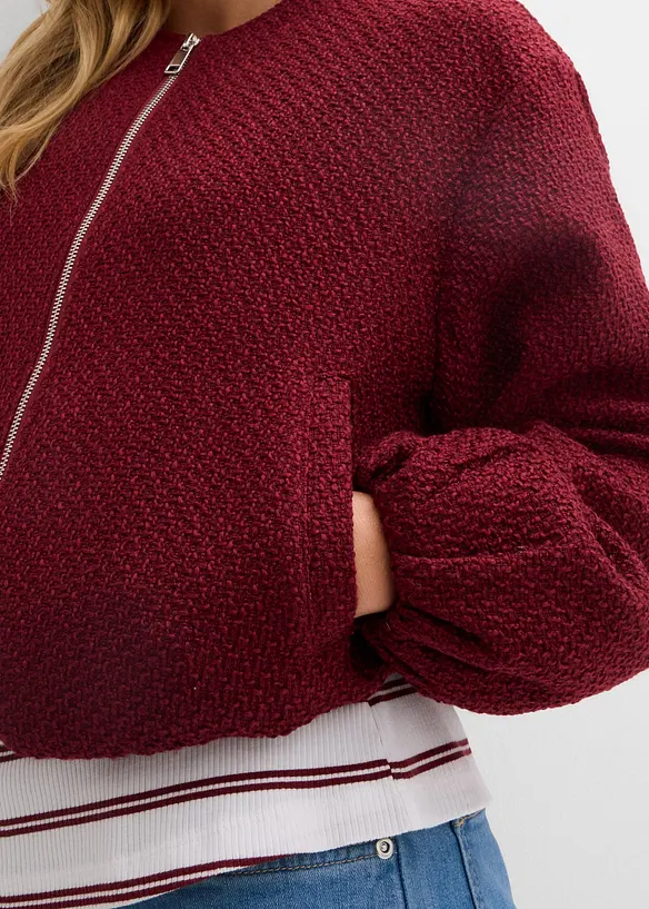 Blouson aus softem Boucl&eacute;garn, bonprix