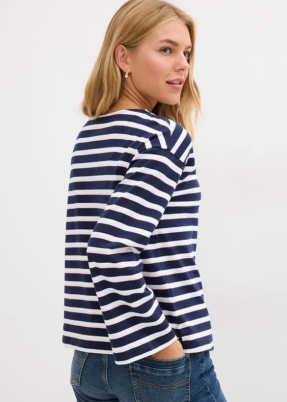 Langarmshirt aus reiner Bio-Baumwolle, bonprix