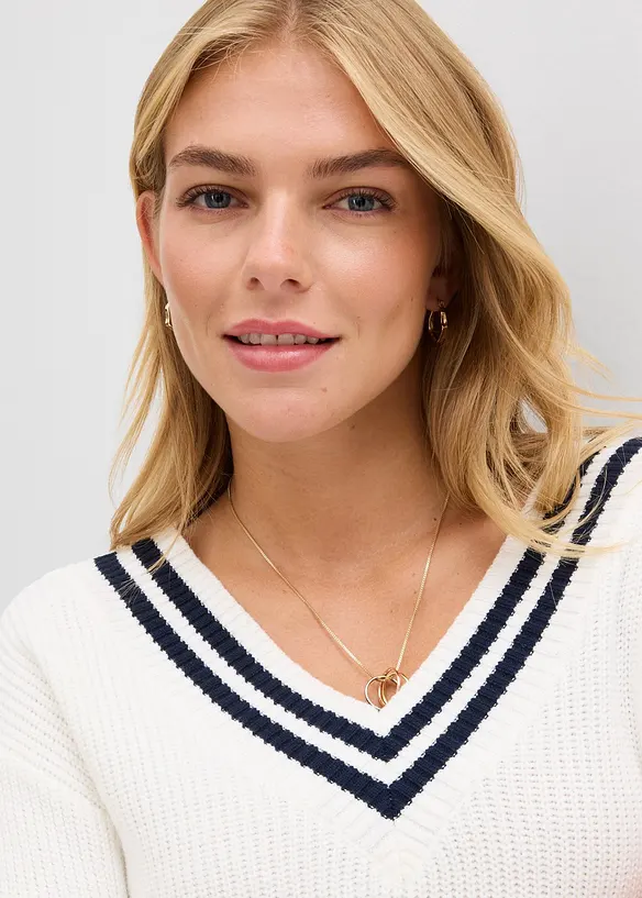 Pull en viscose m&eacute;lang&eacute;e, bonprix