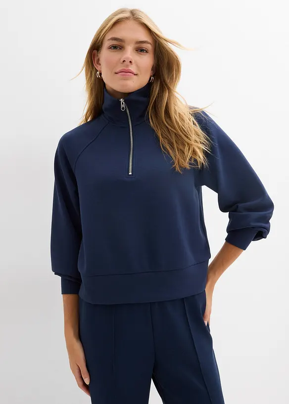 Sweat en mati&egrave;re n&eacute;opr&egrave;ne douce, bonprix