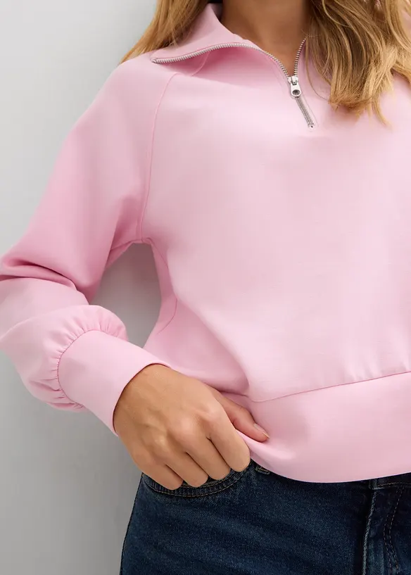 Sweat en mati&egrave;re n&eacute;opr&egrave;ne douce, bonprix