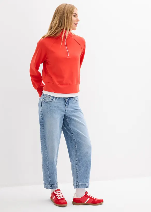 Sweat en mati&egrave;re n&eacute;opr&egrave;ne douce, bonprix