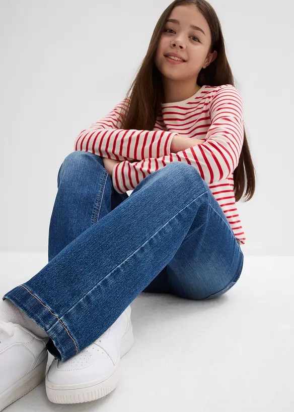 Jean droit taille mi-haute, bonprix