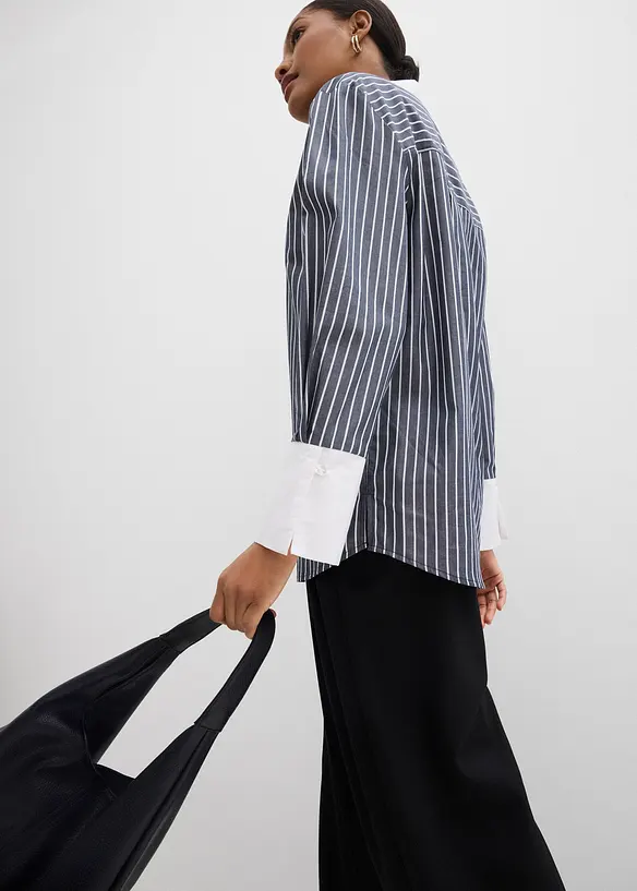 Oversize-Hemd  aus reiner Baumwolle, bonprix