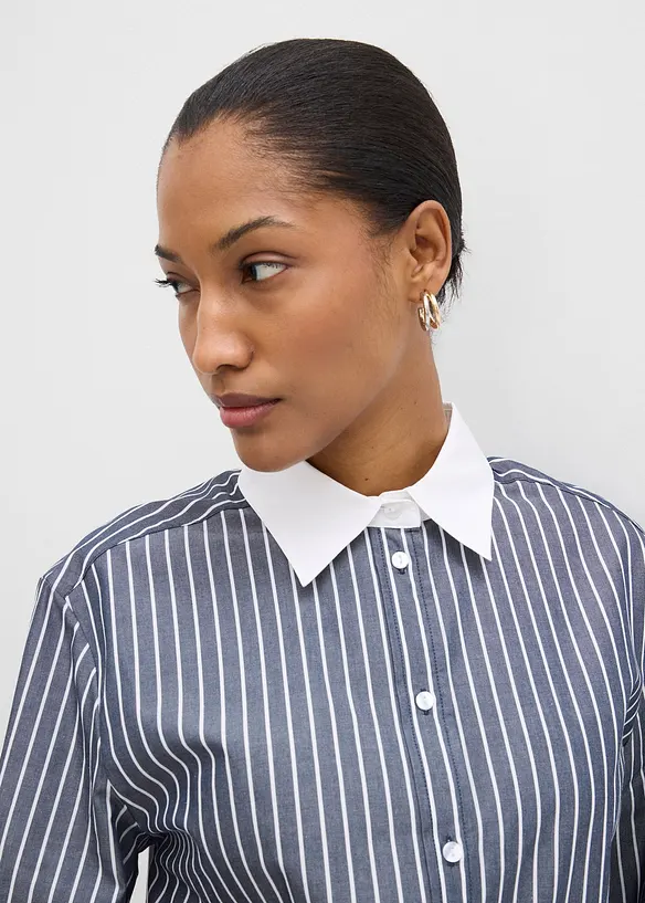 Oversize-Hemd  aus reiner Baumwolle, bonprix