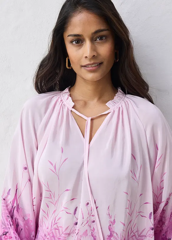 Bluse mit Seidenanteil, bonprix