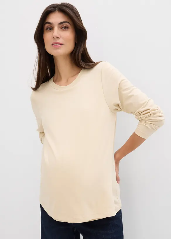 Umstands- und Stillshirts aus reiner Bio-Baumwolle (2er Pack), bonprix