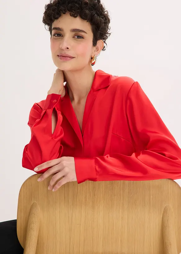 Bluse aus feinem Satin, bonprix