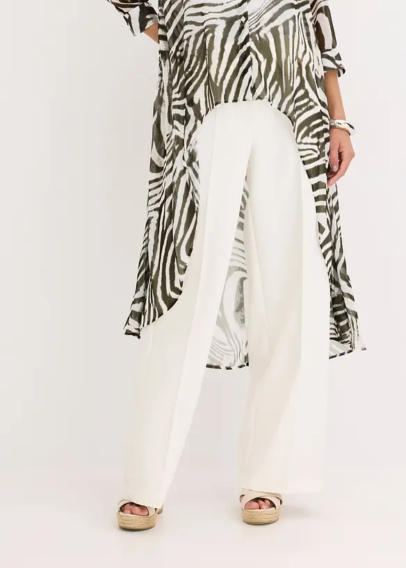 Chemisier long en cr&ecirc;pe, bonprix