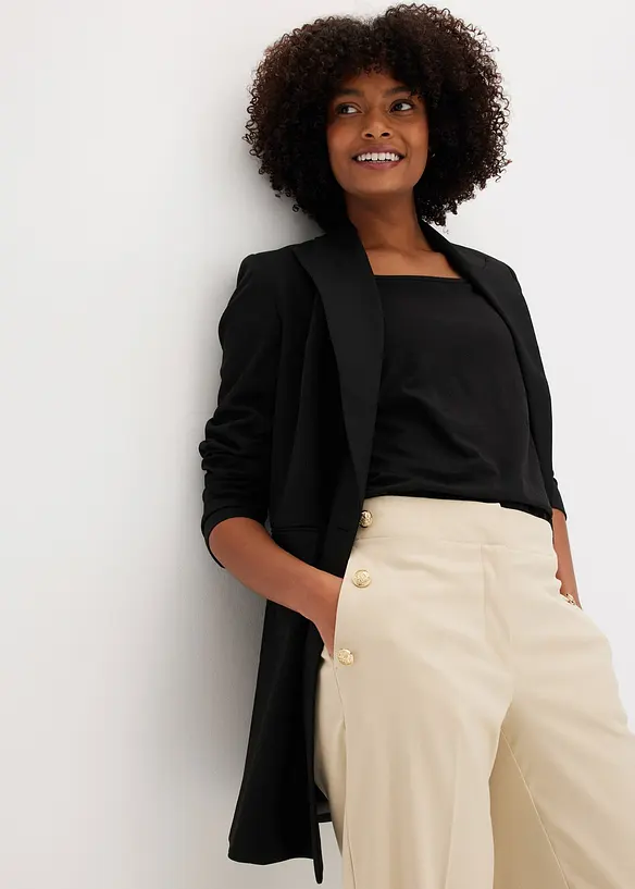 Long blazer &agrave; boutons dor&eacute;s, bonprix
