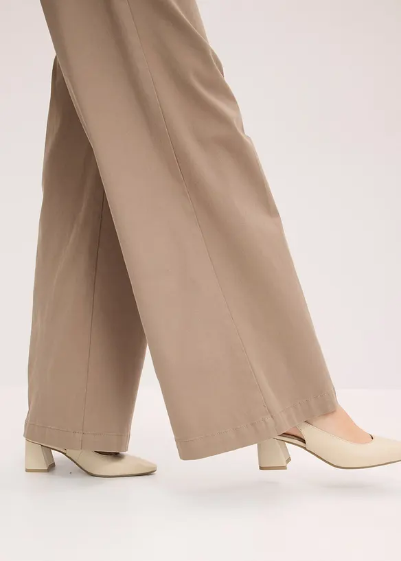 Pantalon large en mati&egrave;re extensible, bonprix