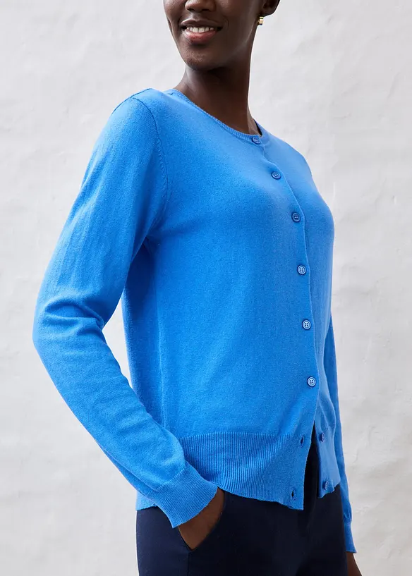 Strickjacke mit Seidenanteil, bonprix