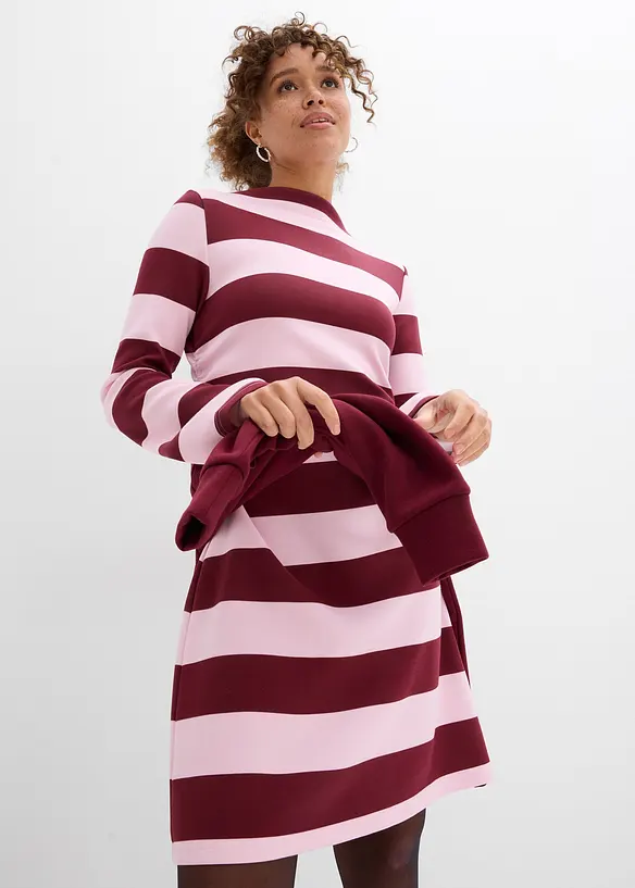 Robe en jersey &agrave; col montant, bonprix