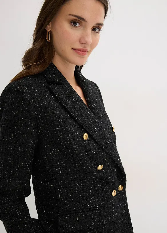 zweireihiger Boucl&eacute;-Blazer, bonprix