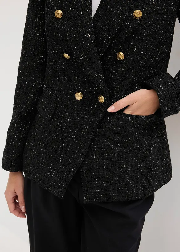 zweireihiger Boucl&eacute;-Blazer, bonprix