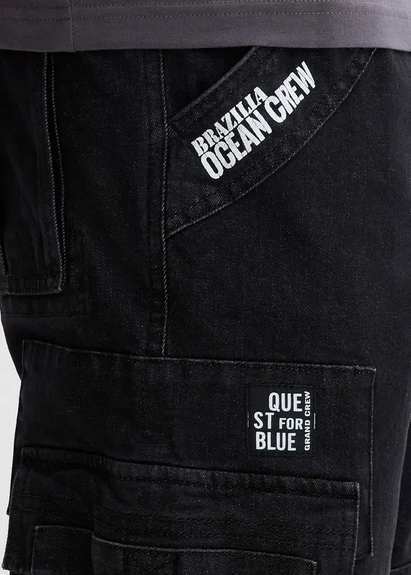 Jean extensible loose taille &eacute;lastiqu&eacute;e, droit, bonprix