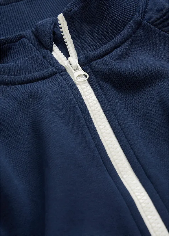 Sweat zipp&eacute; 100% coton, bonprix