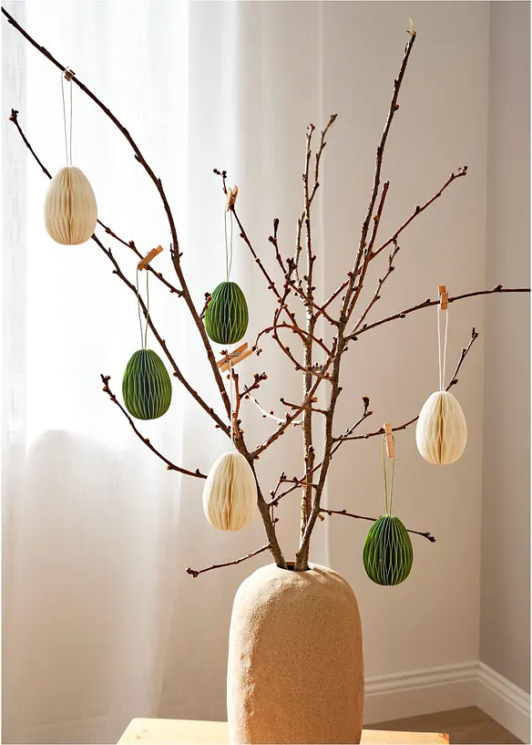 &OElig;ufs en papier &agrave; suspendre (6&nbsp;pces), bonprix