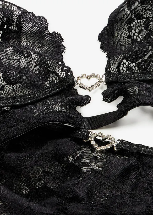 Ensemble soutien-gorge brassi&egrave;re et string ouvert, bonprix