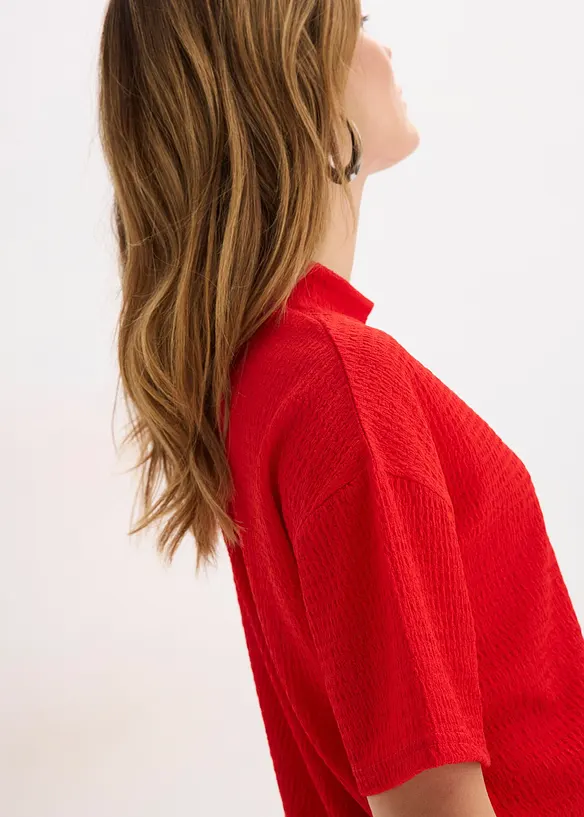 Shirt aus strukturiertem Cr&ecirc;pe, bonprix