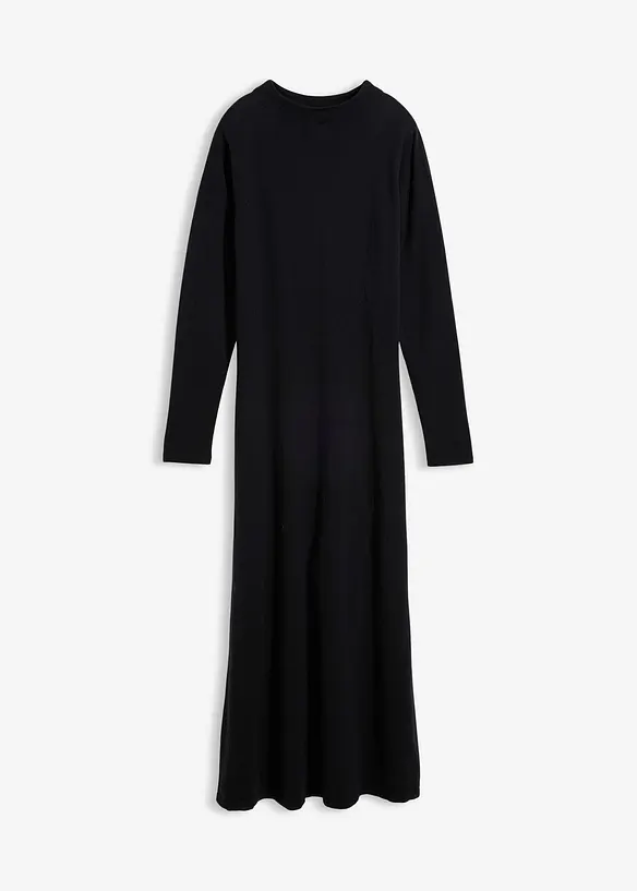 Feinstrick-Maxikleid mit Kaschmiranteil, bonprix
