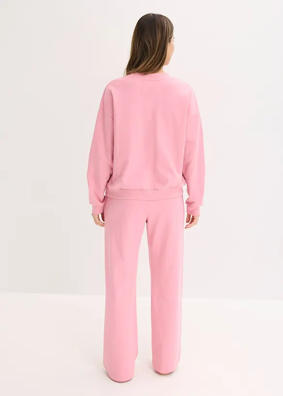 Sweat Hausanzug mit Biesen, bonprix