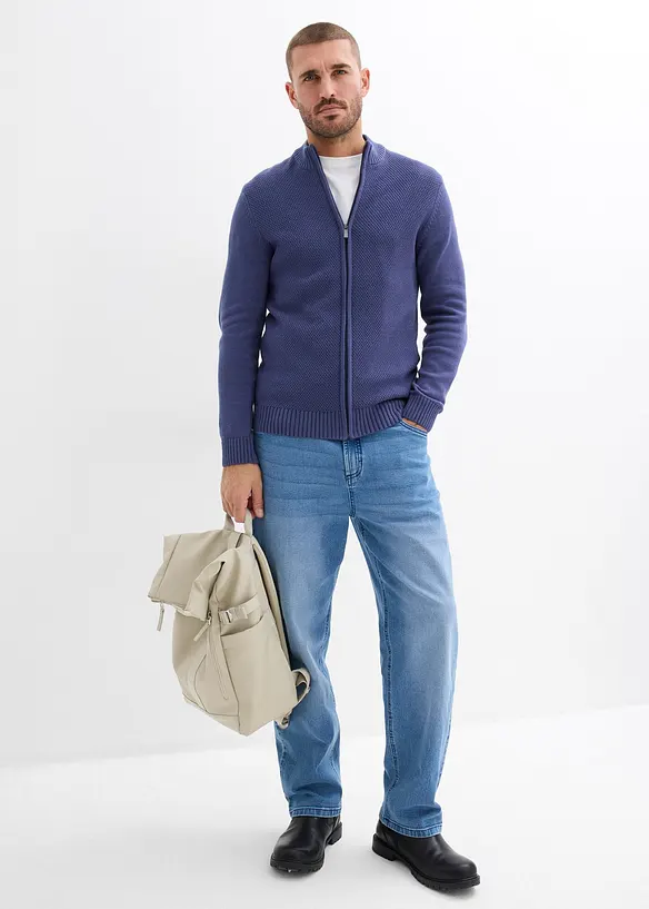 Feinstrickjacke aus reiner Baumwolle, bonprix