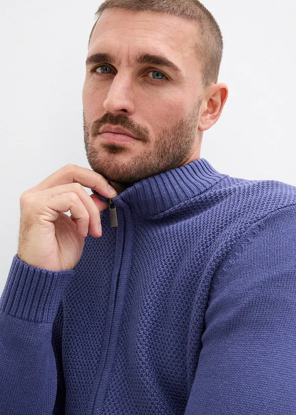 Feinstrickjacke aus reiner Baumwolle, bonprix