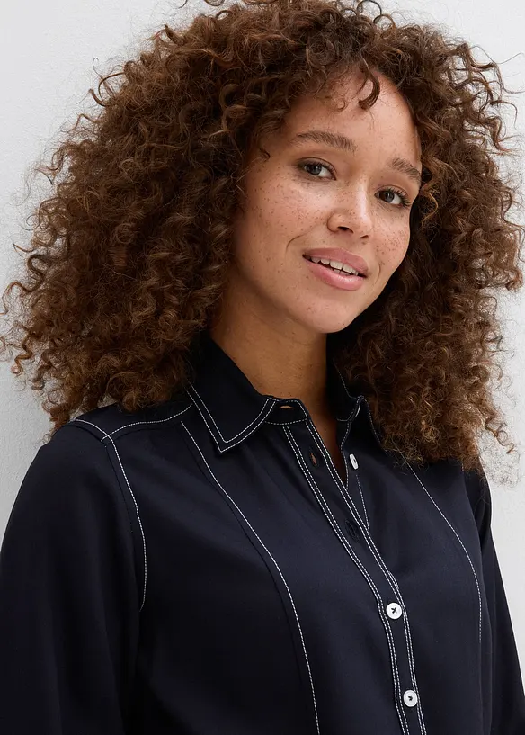 Bluse aus flie&szlig;ender Viskose, bonprix