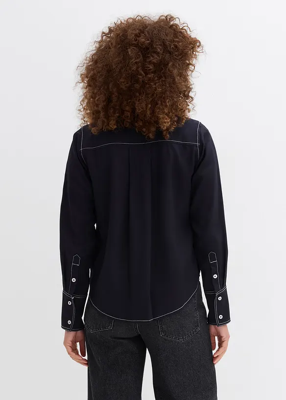 Bluse aus flie&szlig;ender Viskose, bonprix