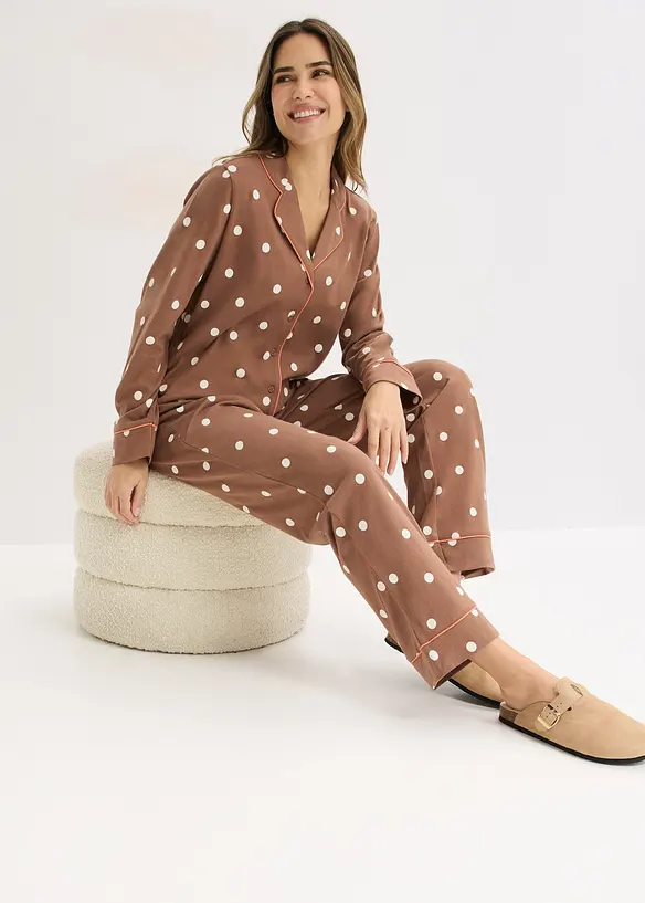 Pyjama aus weicher Baumwolle, bonprix