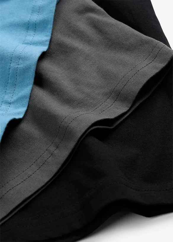 Lot de 3 T-shirts coton, bonprix