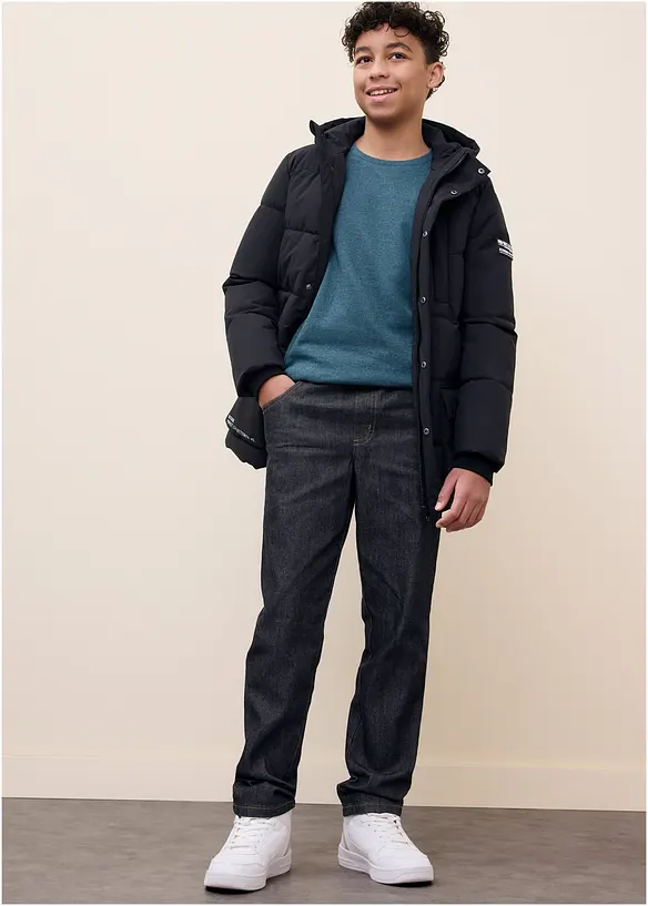 Lot de 2 sweats doux en coton m&eacute;lang&eacute;, bonprix